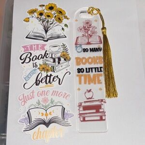 Book lovers handcrafted bookmark by me